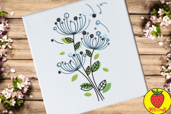 Blue Flower Doodle: A Seasonal Embroidery Staple