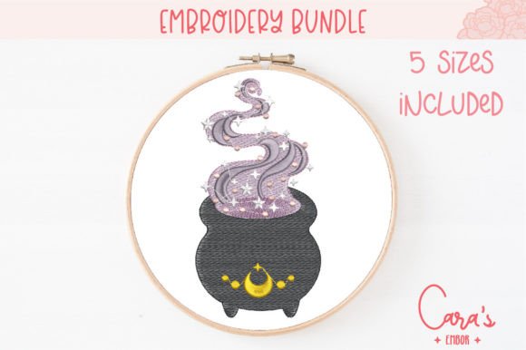 Cauldron: A Halloween Embroidery Design Worth Your Hoop Time