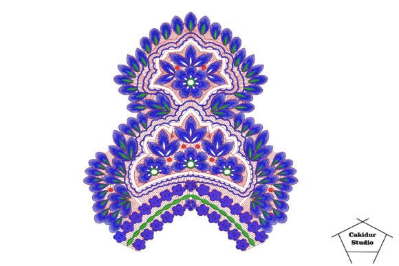 Floral Shield: Elegant Holiday Embroidery for Handmade Gifts