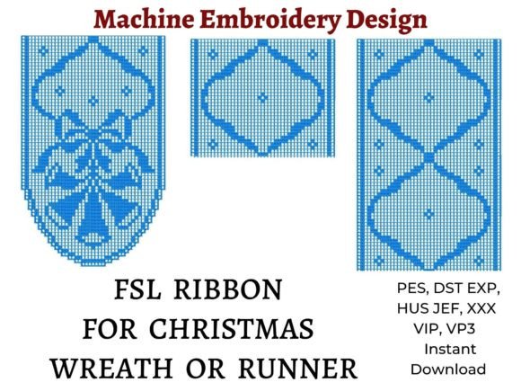 FSL Ribbon on Christmas Wreath