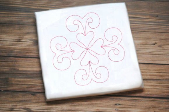 Pink One Line Flower: A Seasonal Embroidery Staple