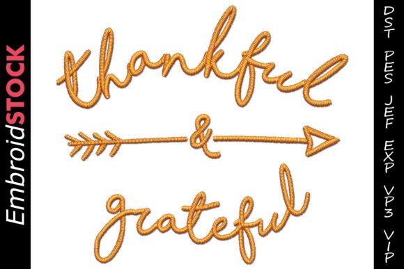 Thankful and Grateful: A Thoughtful Embroidery Design for Meaningful Gifts